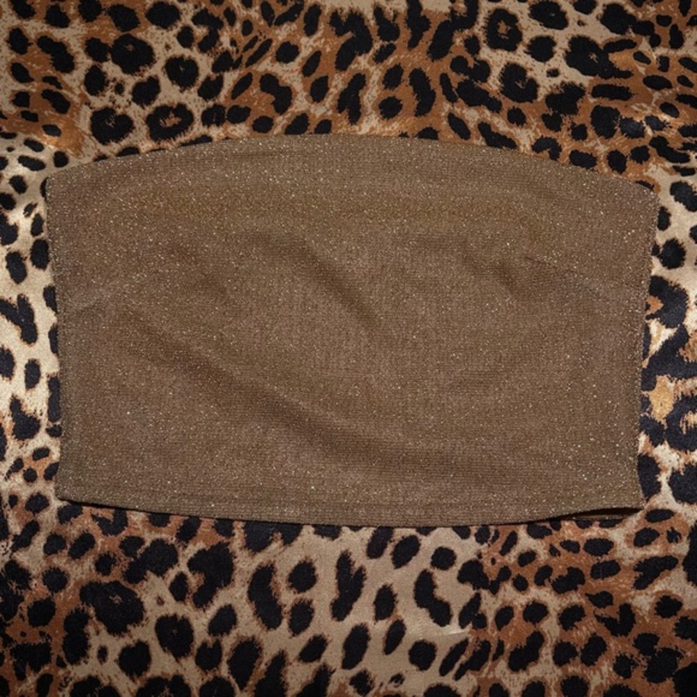 H&M Gold Glittery Tube Top